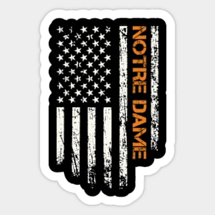 Notre Dame Indiana Retro Sticker